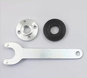 lot 81689 image: Angle Grinder Flange Wrench Spanner Metal Lock Nut Kit Compatible With Dewalt Milwaukee Makita 193465-4 Bosch Black & Decker Ryobi 5 58-11