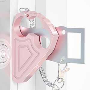 lot 81707 image: Portable Door Lock, Hotel Door Locks For Travelers Metal, Prevent Unauthorized Entry, Apartment Essentials, Home Security, Traveling Essentials