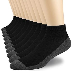 lot 81748 image: Coovan 10 Pairs Mens Cushion Ankle Socks Men 10 Pack Low Cut Comfort Breathable Casual Socks