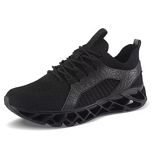 lot 81777 image: Umyogo Mens Sneakers Slip-On Lightweight Athletic Running Walking Gym Black