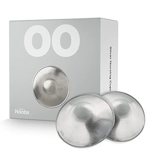 lot 81789 image: The Original Silver Nursing Cups, Lovenoobs Silver Nipple Covers Breastfeeding, Regular Nipple Shields For Nursing Newborn, Post Partum Recovery, Baby Essentials, Silver Nipple Shield, Nickel-Free