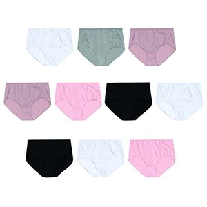 lot 81802 image: Hanes WomenS Cool Comfort Breathable Mesh Brief Underwear, 10 Pack-Assorted 1, 6