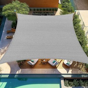 lot 81812 image: Shade&Beyond Sun Shade Sail Rectangle Canopy 10 X 15 Sail Shade Light Grey Sun Shades For Patios