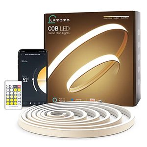 lot 81818 image: Lamomo Under Cabinet Lights, Silicone Cob Led Tunable White Led Strip Lights Dimmable 2700K-6500K Neon Light With Remote For Kitchen Cabinet Counter Shelf Bedroom Home Lighting(9.84Ft)