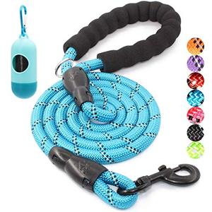 lot 81820 image: Baapet 2456 Ft Dog Leash With Comfortable Padded Handle And Highly Reflective Threads For Small Medium And Large Dogs (6Ft-12, Blue)