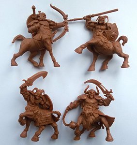 lot 82202 image: Centaurs 54 Mm 132 - 4 Fantasy Figures Tehnolog Fantasy Battles Russian Toy Soldiers Dnd Action Miniatures