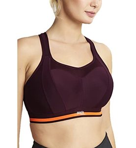 lot 82221 image: Panache WomenS Plus-Size Non Wired Sports Bra, Mulberry, 34F