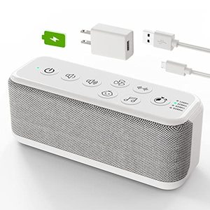 lot 82223 image: Onlyee Sound Machine For Adults, Usb Rechargeable White Noise Machine For Office Privacy & Noise Canceling, 42 Soothing Sound With Lullabies & Fan Sounds, Auto-Off Timer & 8-Level Volume Control