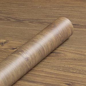 lot 82233 image: Homease Removable Wood Wallpaper, Peel And Stick Self Adhesive Vinyl Contact Paper For Cabinets, Walls, Countertops, Realistic Wood Grain Waterproof& Decorative Film (Dark Brown Wood, 23.6In X 16.4Ft)