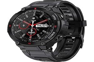 lot 82241 image: Military Smart Watch For Men Outdoor Tactical Smartwatch, Ip67 Waterproof Rugged Bluetooth Dail Calls Speaker 1.3 Hd Touch Screen Gps Tracker Heart Rate Sleep Monitor