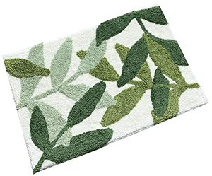 lot 82274 image: Zebrasmile Bathroom Rugs - 31.5 X 19.5In Green Bath Mat Green Leaves Microfiber Strong Water Absorbent Bath Rug Non Slip Back Cute Bathroom Rug For Bathroom Mat Bathmat Soft Bath Rugs