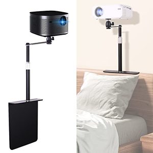 lot 82331 image: 2-Be-Best Projector Stand, Bedside Sofa Mount, Bed Headboard Projector Stand 2 In 1 Projector Stand Adjustable 360° Rotation Wall Mount Desktop Stand Saves Space With Wires Organizer Screw Adapters