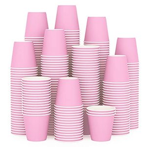 lot 82349 image: Turbo Bee 300Pack 3 Oz Pink Paper Cups, Disposable Bathroom Cups,Small Mouthwash Cups,Espresso Cups, Paper Cups For Party, Picnic,Travel And Event