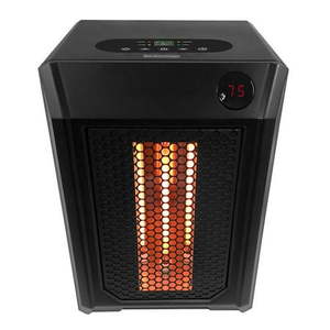 lot 1689 image: 1 500-Watt Electric Infrared Portable Space Heater with 4-Elements and Remote
