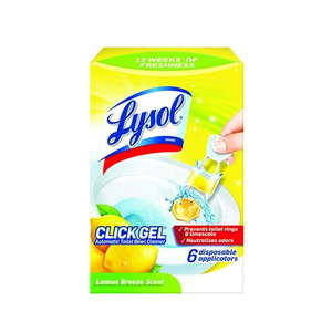 lot 3646 image: LYSOL� Automatic Toilet Bowl Cleaner - Click Gel Lemon Breeze 6 ct.
