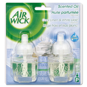 lot 3656 image: Air Wick plug in Scented Oil 2 Refills, Fresh Linen, (2x0.67oz), Same familiar smell of fresh laundry, New look, Packaging May Vary, Essential Oils, Air Freshener (B007W9CO0G)