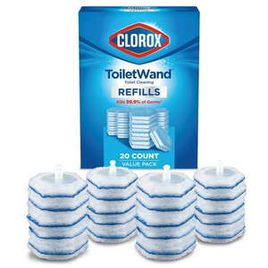 lot 3662 image: Clorox ToiletWand Disinfecting Refills Disposable Wand Heads 20 Count