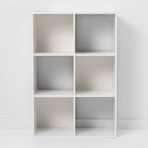 lot 1657 image: 11 6 Cube Organizer Shelf White - Room Essentials��