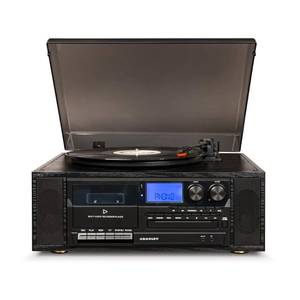 lot 1667 image: Crosley Radio Ridgemeont Bluetooth� Entertainment Center in Black at Nordstrom