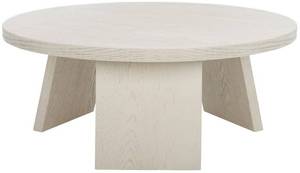 lot 5027 image: SFV2127C 36 x 36 x 14.5 in. Julianna Wood Coffee Table, White Washed