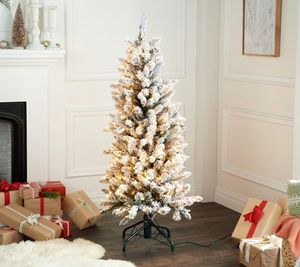 lot 5037 image: Retail - $339.00 Bethlehem Lights 5 Flocked Overlit