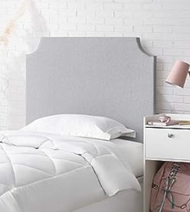 lot 2391 image: Dorm Co. DIY Headboard, Light Gray, 40x36