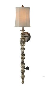 lot 2394 image: Extra Large Harlan Wall Sconce With Shade