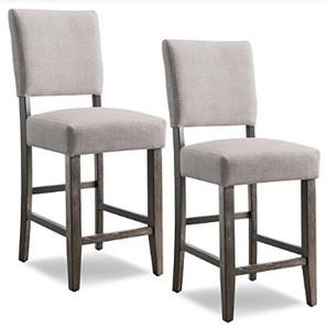 lot 3599 image: Leick Home Dining Chair in Heather Gray and Black Bean Set of 2