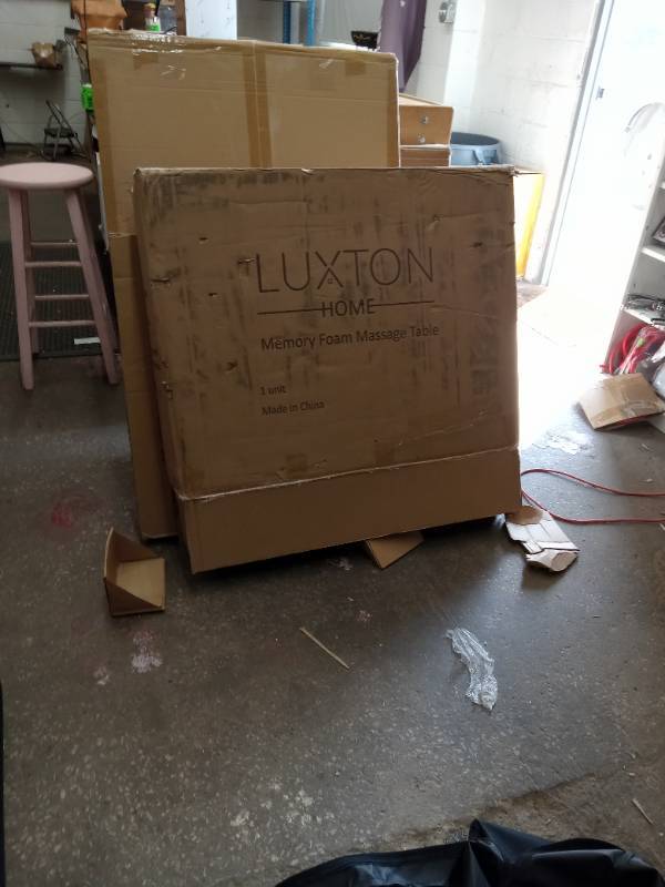 Luxton Home Premium Memory Foam Massage Table - Easy Set Up - Foldable & Portable