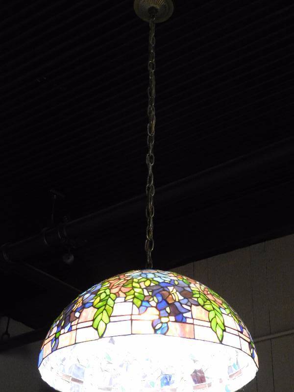 lot 255 image: Hanging Stained Glass Light