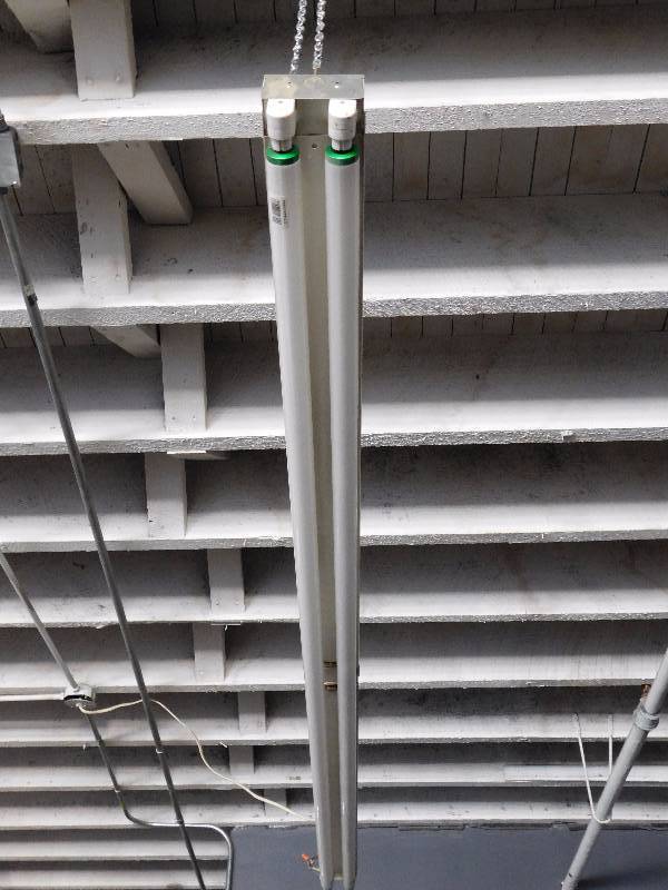 lot 311C image: 8 Foot Hanging Fluorescent Light