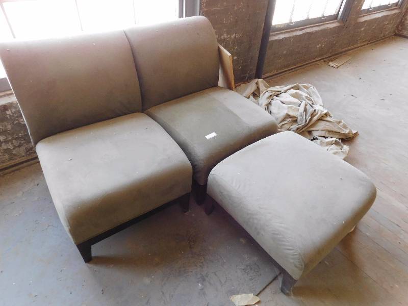 lot 332 image: Chairs and Ottoman