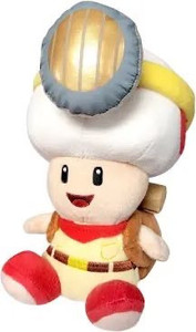 lot 1016 image: Little Buddy 1408 Super Mario Bros. Captain Toad Sitting Pose Plush, 6.5