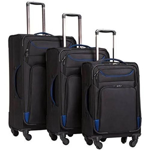 lot 1044 image: Coolife Luggage 3 Piece Set Suitcase Spinner Softshell lightweight