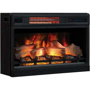 lot 1051 image: ClassicFlame 26-In 3D SpectraFire Plus Infrared Electric Fireplace Insert - 26II042FGL