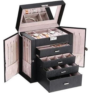 lot 1059 image: ANWBROAD Large Jewelry Organizer Box 6 Tier Jewelry Box for Women