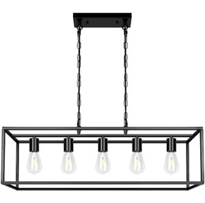 lot 1030 image: Farmhouse Kitchen Island Lighting Modern Linear Chandelier Industrial - stock photo approximate