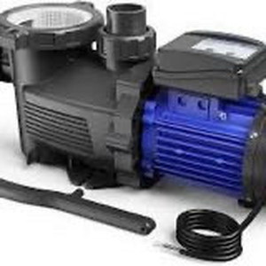 lot 1086 image: AQUASTRONG 1.5 HP InAbove Ground Pool Pump with Timer, 220V, 8100GPH, High Flow, Powerful Self Primming Swimming Pool Pumps with Filter Basket - Retail $227.99