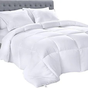 lot 1114 image: Utopia Bedding Comforter �� All Season Comforter King Size �� White Comforter King