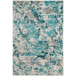 lot 1119 image: SAFAVIEH Skyler Joisse Abstract Area Rug BlueIvory 3 x 5
