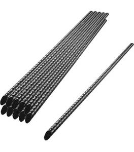 lot 1129 image: 40�� Ground Rebar Stakes (10 pcs), Heavy Duty Hook Ground Anchors, Steel Plant Support Garden Stake with Chisel Point end, Hammer Through Hard Soil for Camping Tent