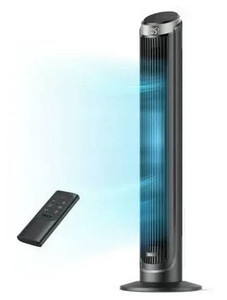 lot 1149 image: Dreo Tower Fan for Home, 90° Oscillating Fan with Remote, 4 Modes, 12H Timer, LED Display with Touch Control, 40 Inch Quiet Floor Fan for Bedroom, Office, Indoor