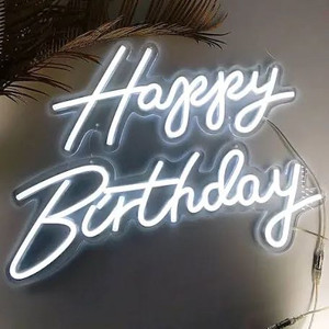 lot 1163 image: Happy Birthday Light Up Sign