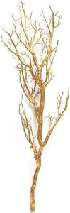 lot 1169 image: Gold Glitter Artificial Tree Branch with Bulb Wedding Decoration - 6 pack