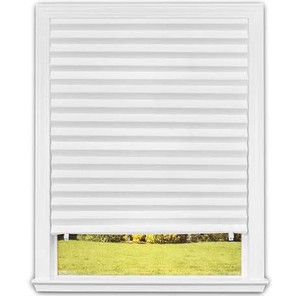 lot 1175 image: Shade No Tools Original Light Filtering Pleated Paper Shade White, 36 in x 72 in, 6 Pack