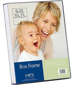 lot 1179 image: set of 2 MCS Plastic Box Frame 8 X 10 X 1-14 in Clear