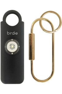 lot 1180 image: Birdie Set of 2 Personal Safety Alarms - black and cheetah