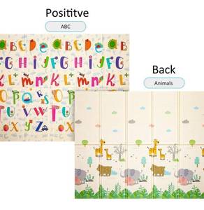 lot 1199 image: Baby Play Mat Extra Large Baby Mat Folding Foam Playmat Kids Crawling Mat Reversible Non Toxic Waterproof for Infants Toddlers Thicker 0.6inch
