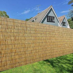 lot 1247 image: Natural Reed Fencing for Privacy 3.3 feet High x 13.3 feet Long