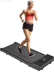 lot 1249 image: Under Desk Treadmill Walking Pad 2 in 1 Walkstation Jogging Running Portable Installation Free for Home Office Use, Slim Flat LED Display and Remote Control